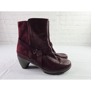 Merrell Women's Boots M Red Merrell Evera Fade Wine Burgundy Suede Size 10